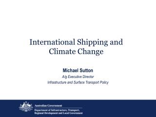 International Shipping and Climate Change