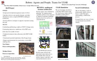 GOALS design and develop heterogeneous teams of robots