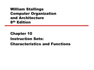 William Stallings Computer Organization and Architecture 8 th Edition