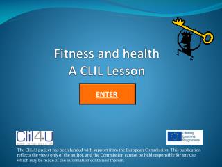 Fitness and health A CLIL Lesson