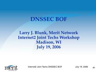 DNSSEC BOF