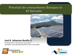Potential der erneuerbaren Energien in El Salvador