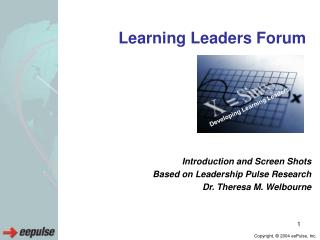 Learning Leaders Forum