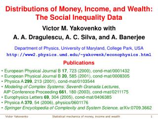 Distributions of Money, Income, and Wealth: The Social Inequality Data
