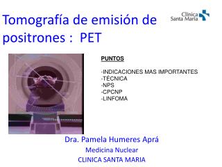Tomografía de emisión de positrones : PET