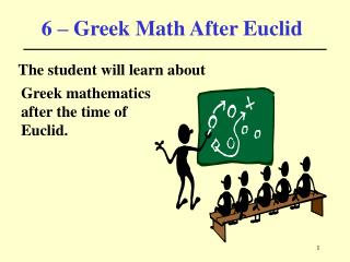 6 – Greek Math After Euclid
