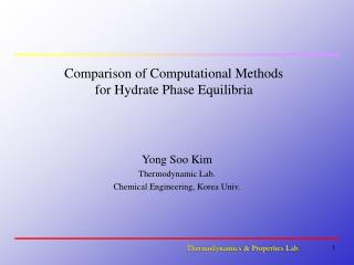 Comparison of Computational Methods for Hydrate Phase Equilibria