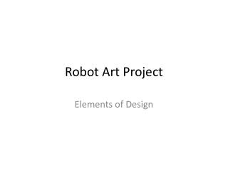 Robot Art Project
