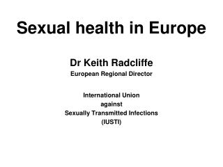Sexual health in Europe