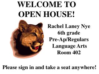 WELCOME TO OPEN HOUSE!