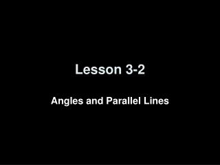 Lesson 3-2