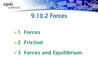 9.10.2 Forces