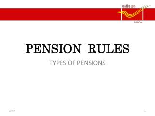 PENSION RULES