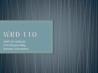 WRD 110