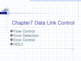 Chapter7 Data Link Control