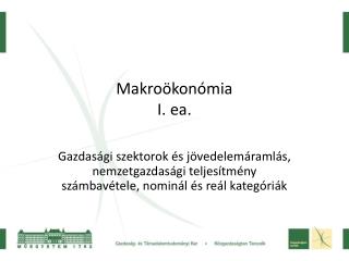 Makroökonómia I. ea.