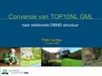 Conversie van TOP10NL GML