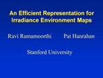 An Efficient Representation for Irradiance Environment Maps