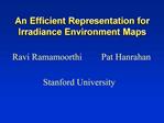 An Efficient Representation for Irradiance Environment Maps