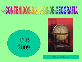 CONTENIDOS BASICOS DE GEOGRAFIA