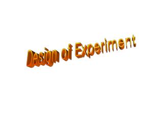 Design of Experiment