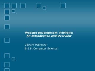 Website Development Portfolio: An Introduction and Overview