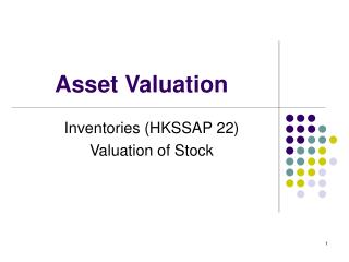 Asset Valuation