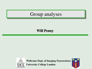 Group analyses
