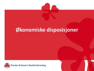 Økonomiske disposisjoner