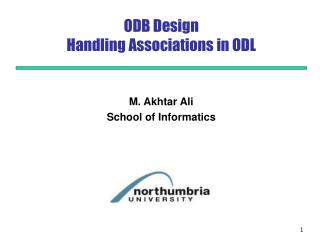 ODB Design Handling Associations in ODL
