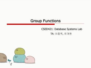 Group Functions
