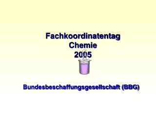 Fachkoordinatentag Chemie 2005