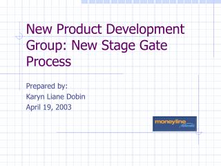 New Product Development Group: New Stage Gate Process