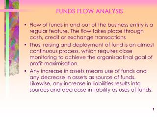 FUNDS FLOW ANALYSIS