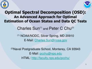 Optimal Spectral Decomposition (OSD): An Advanced Approach for Optimal