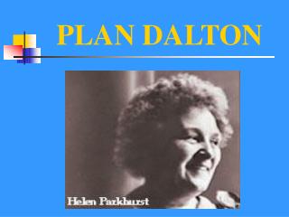 PLAN DALTON