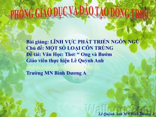 PHÒNG GIÁO DỤC VÀ ĐÀO TẠO ĐÔNG TRIỀU