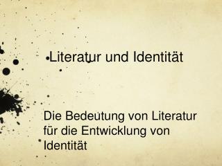 Literatur und Identität