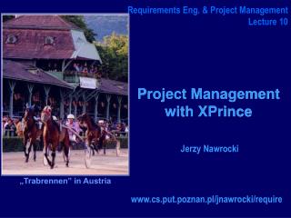 Project Management with XPrince