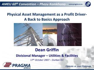Physical Asset Management as a Profit Driver- A Back to Basics Approach