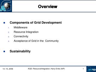Components of Grid Development Middleware Resource Integration Connectivity