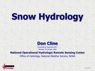 Snow Hydrology