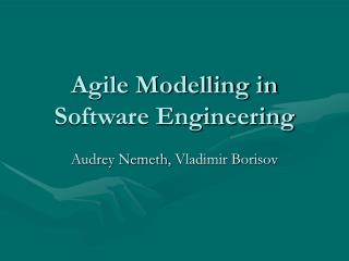 Agile Modelling in Software Engineering