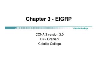 Chapter 3 - EIGRP