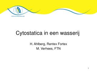Cytostatica in een wasserij