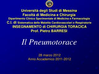 Università degli Studi di Messina Facoltà di Medicina e Chirurgia
