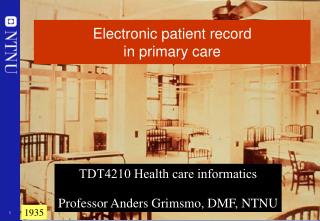 Electronic patient record in primary care