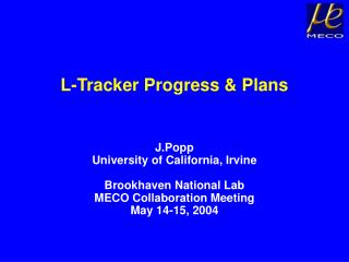 L-Tracker Progress &amp; Plans