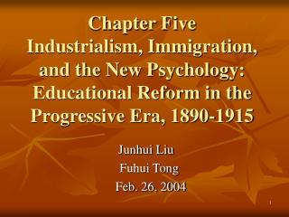 Junhui Liu Fuhui Tong Feb. 26, 2004