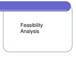 Feasibility Analysis